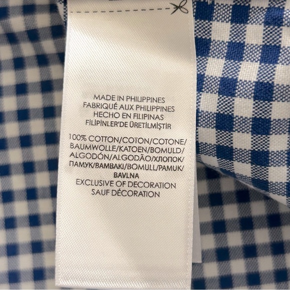 Ralph Lauren Oxford Checkered Long Sleeve Button Down Shirt - Picture 6 of 9